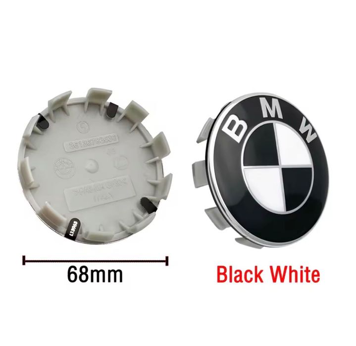 Capace fixe jante BMW 56mm 68mm Alb Albastru Negru Aniversar E60 E90 F01 F10 F30 F36 F15 F16 G05 G20 G30 G11 G12