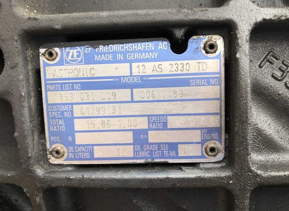 Cutie de viteze IVECO ZF ASTRONIC 12AS2330TD IVECO Stralis