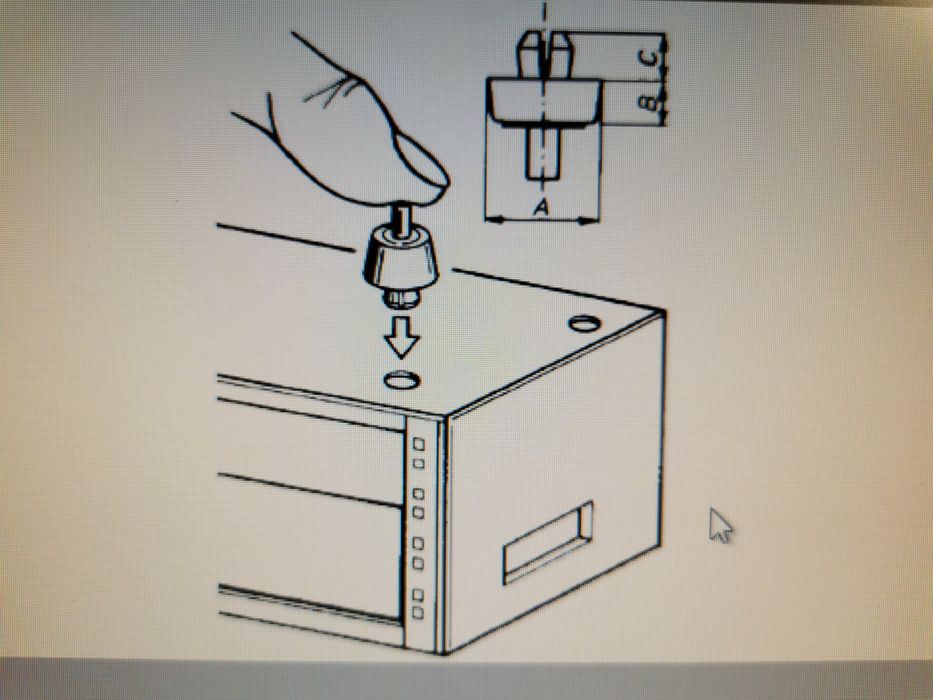 60224-011 - крак за оборудване, 21 мм, поликарбонат, nVent Schroff