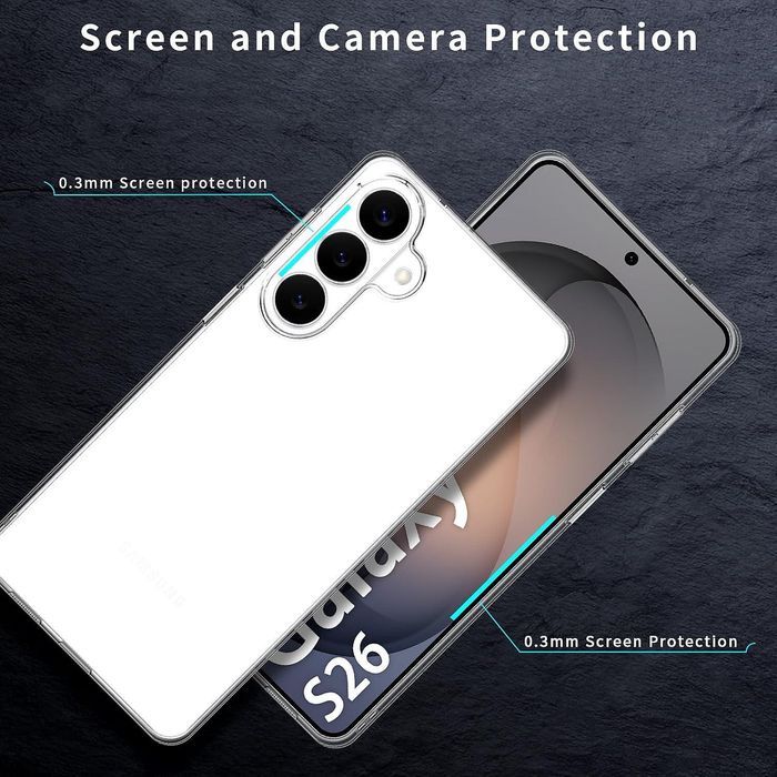 Прозрачен кейс space case за samsung galaxy s26+ plus