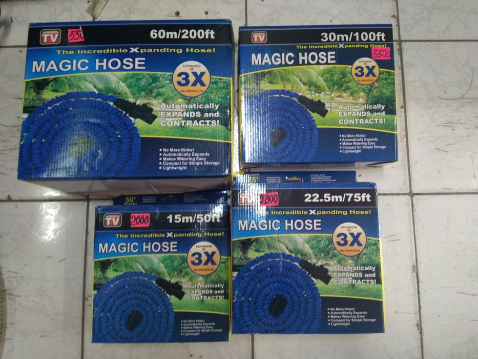 Шланги поливные саморастягивающиеся