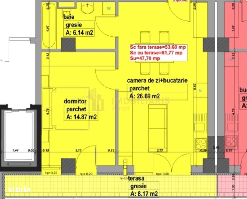 COMISION 0% !!! Apartament 2 camere, bloc nou, zona Republicii -  Poli