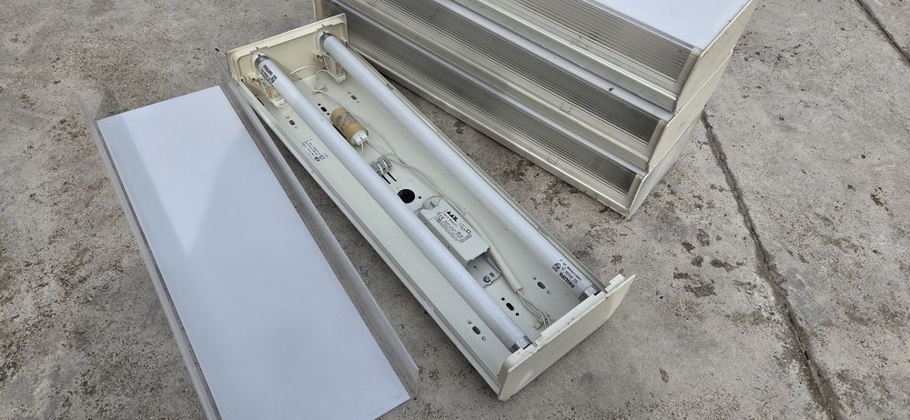 Lampi florescente ELBA 2x18w, cu lampi funcționale - 4 bucati