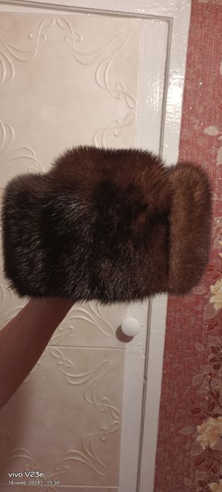 Норковая шапка мжская .