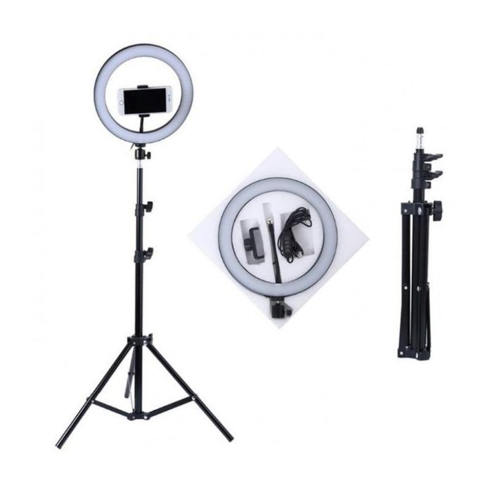 Комплект Led/Лед  ринг лампа с трипод - RING FILL LIGHT, 10 ИНЧА