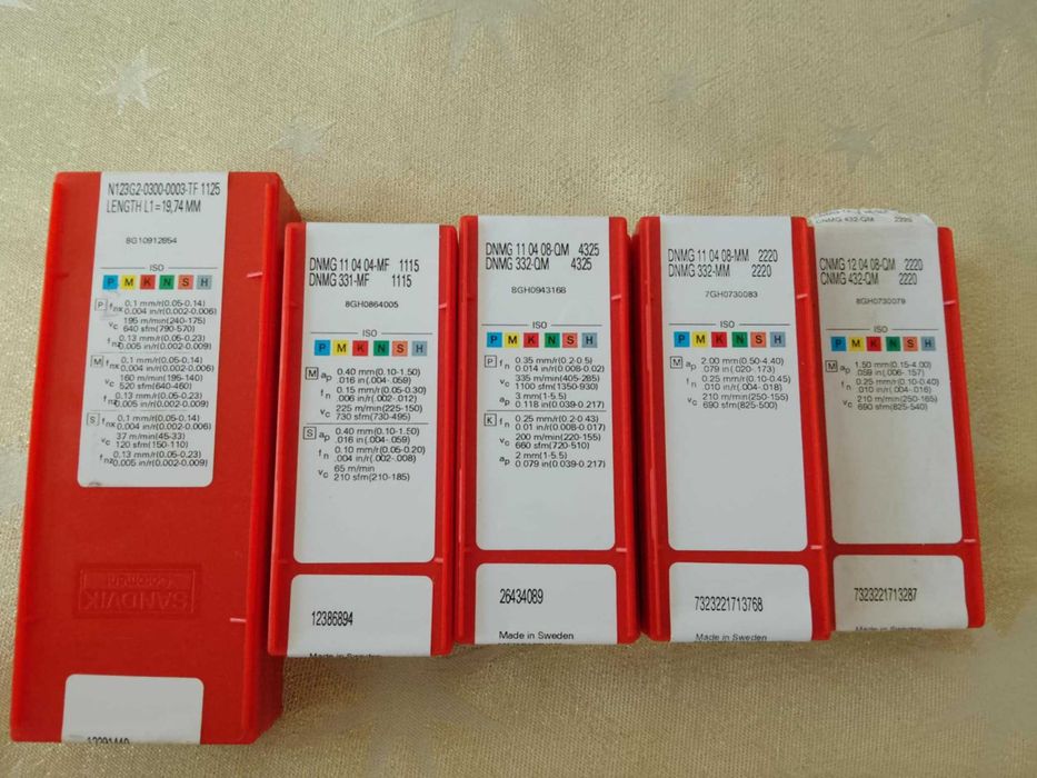 Sandvik пластини за струговане