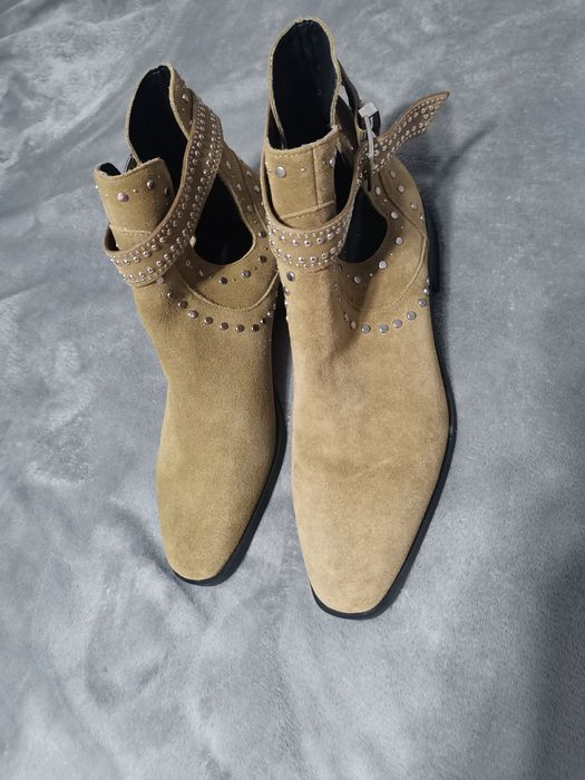 Дамски боти от естествен велур