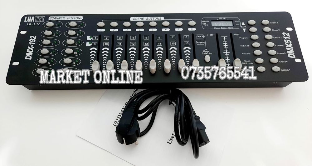 Controller DMX 512 Disco 192 canale Controller efecte lumini NOU
