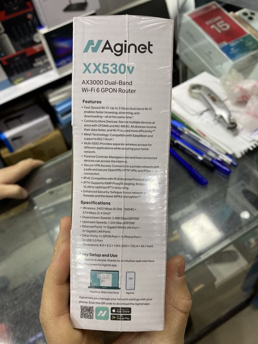 Gpon WiFi 6 AX3000 Двухдиапазонный гигабитный беспроводной GPON VoIP