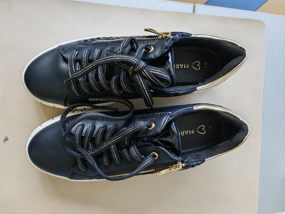 Marco Tozzi lether strap-Sneakers