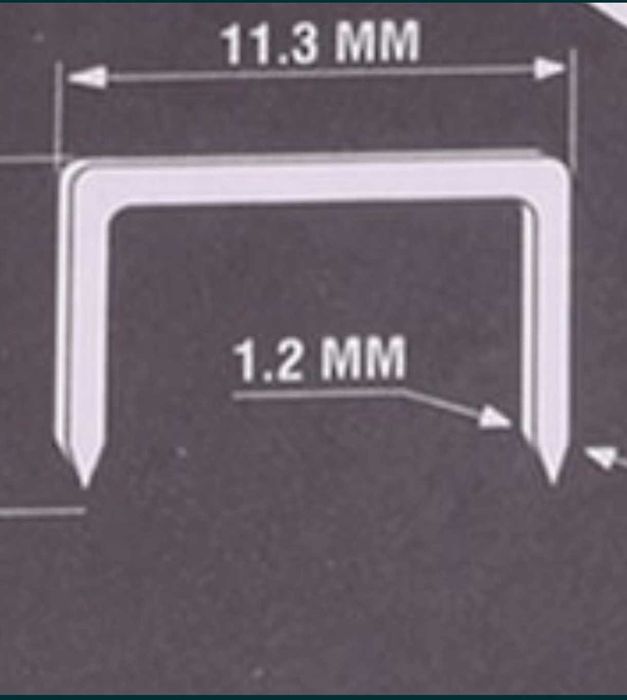 Capse capsator 11,3 mm lățime și 1,2 mm grosime pentru lemn, tapițerie