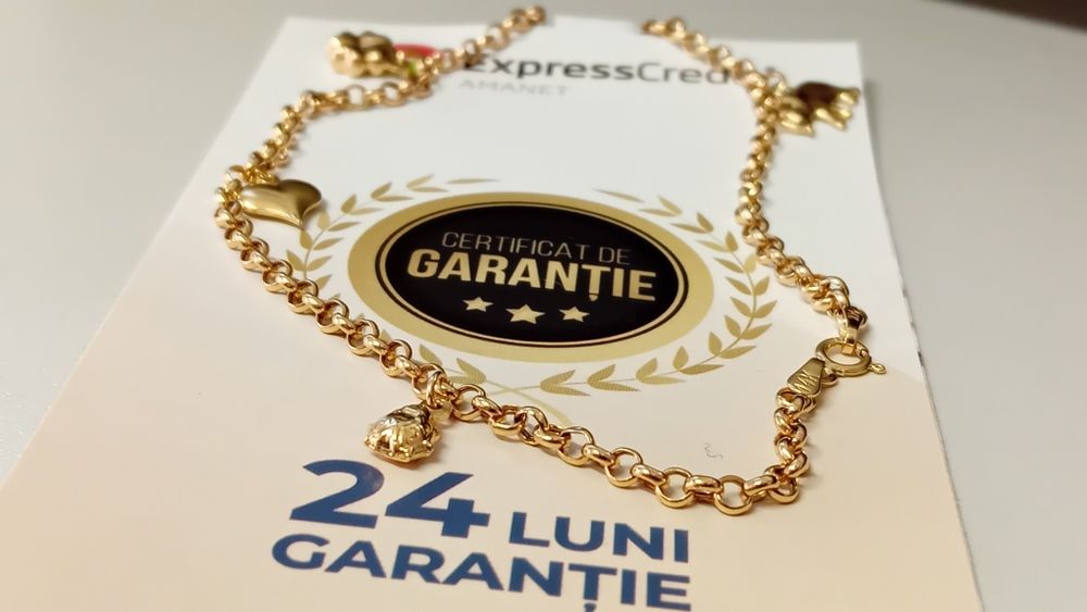 Bratara Aur de picior 14K( AG20 Dancu/ b29055.2*20)