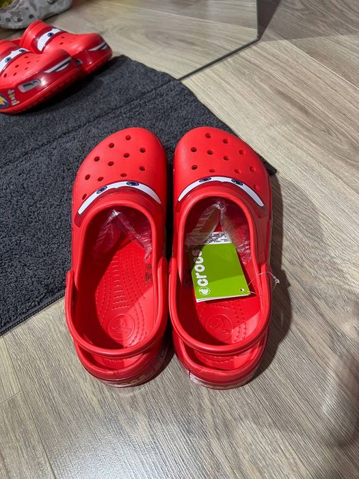 Кроксы маквин, Crocs McQueen,шлепки