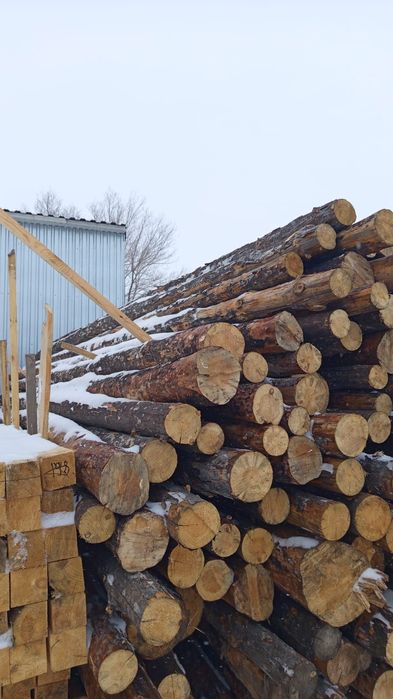 Кругляк, необрезные доски