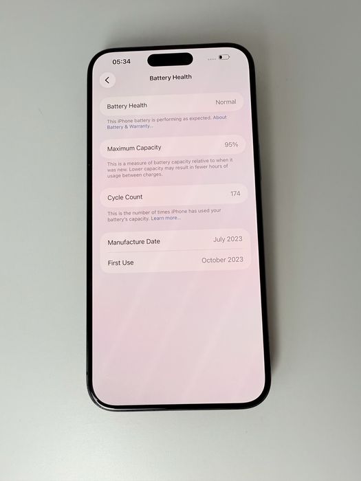 iPhone 15 Pro Max 512 Gb - Battery -95%