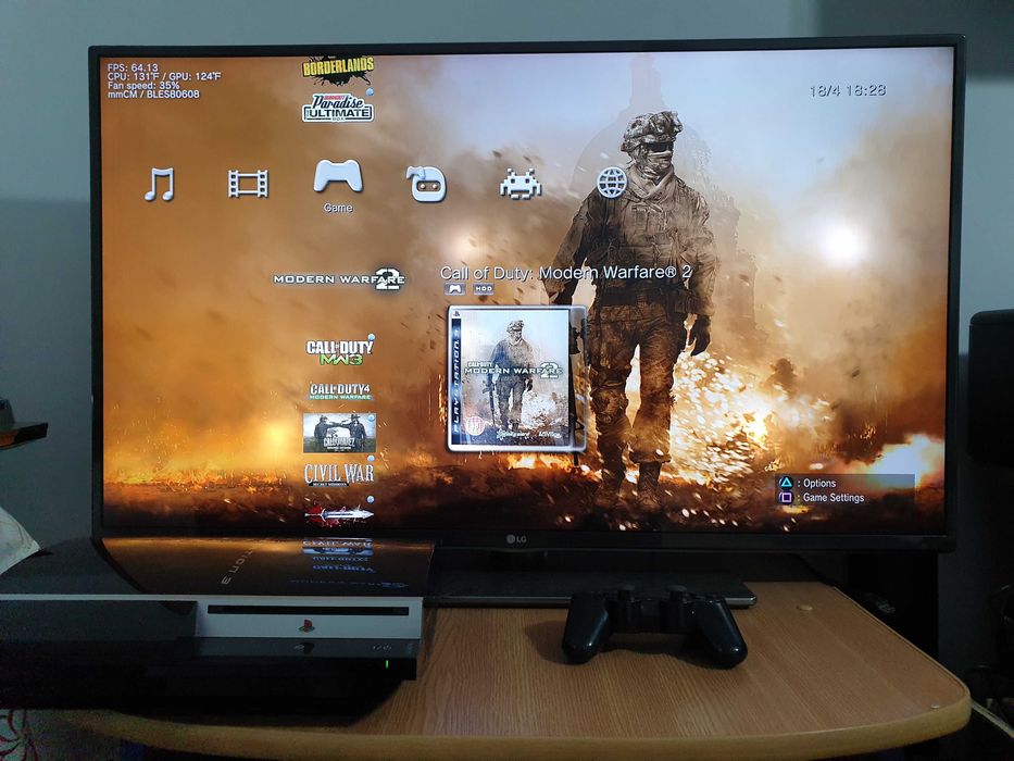 PS3 modat CFW 320 GB + 40 jocuri (GTA V, Red Dead, God of War, NFS)