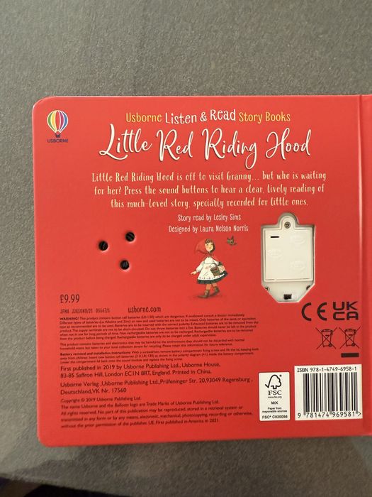 Carte audio Scufita Rosie Little Red Riding hood in engleza Usbone