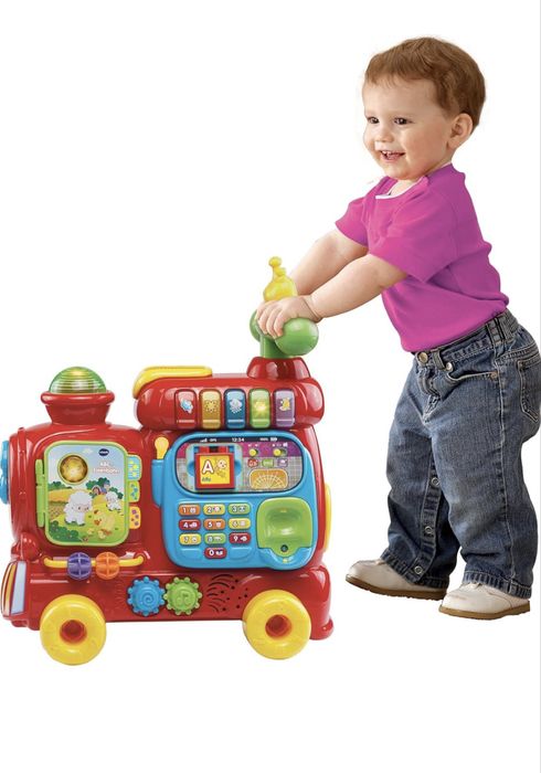 Играчка Vtech влакче за сядане, проходилка и занимателен център