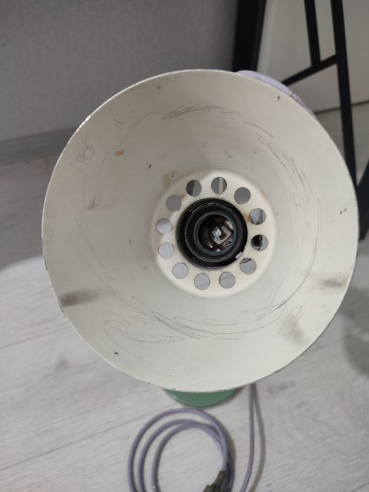 Советский настольный светильник плафон в хорошем состоянии