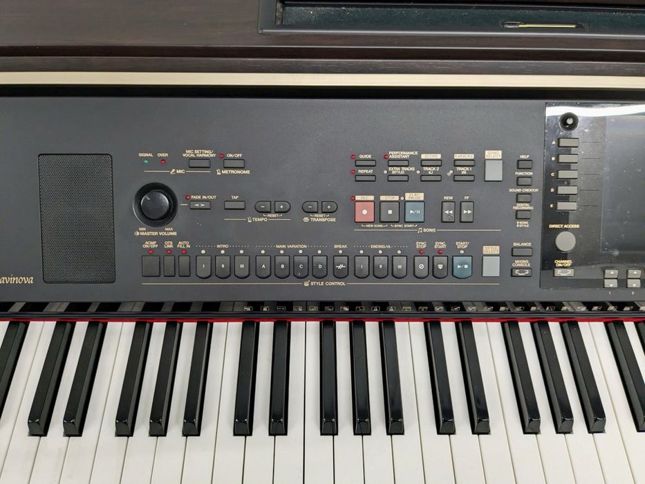 Pian Electronic Yamaha Clavinova CVP 307 maro inchis