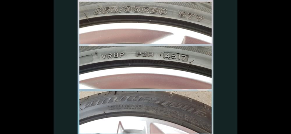 Anvelope vara set 4 buc Bridgestone 255 35 20 Audi A6 A7 profil foarte bun