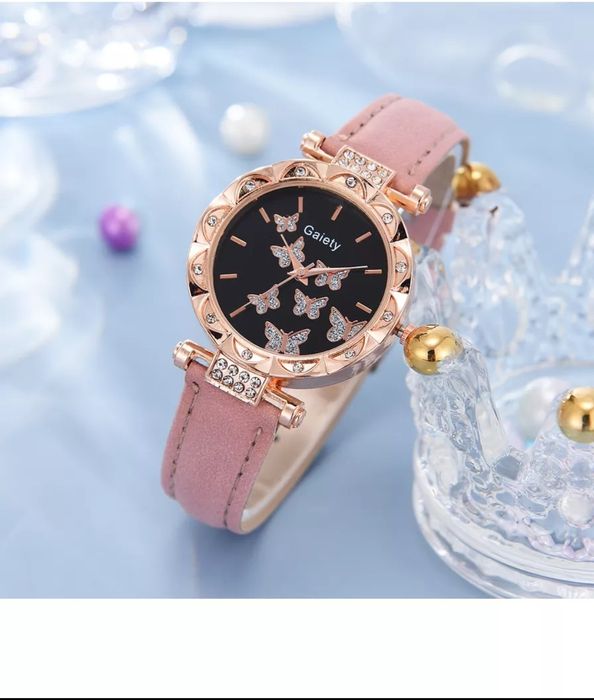 Набор Часы + браслет + кольцо + цепочка + серьги