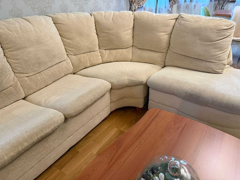 Vand coltar+fotoliu culoarea crem