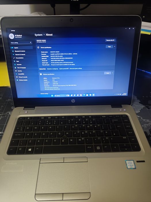 Laptop HP 840 G3 i5 SSD 512gb