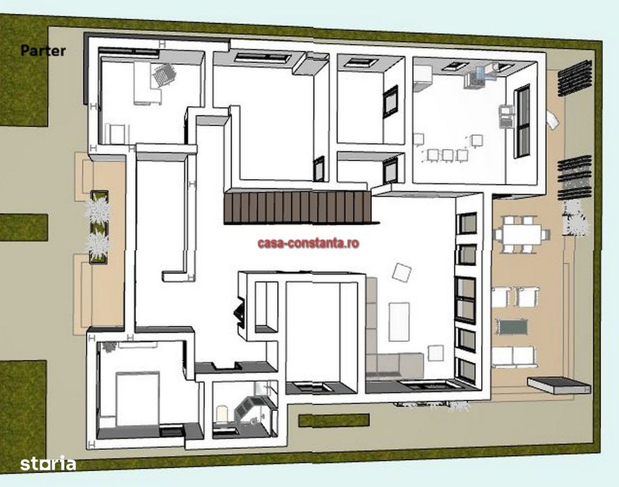 Casă P+1 pe structură metalica – teren 2.660 mp - toate utilitatile
