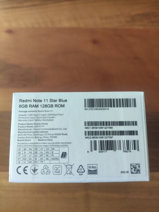 Продавам Redmi Note 11 6GB RAM 128GB ROM