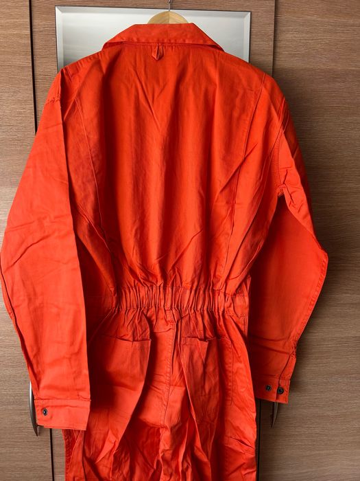 Мъжки работен гащеризон, цвят оранжев