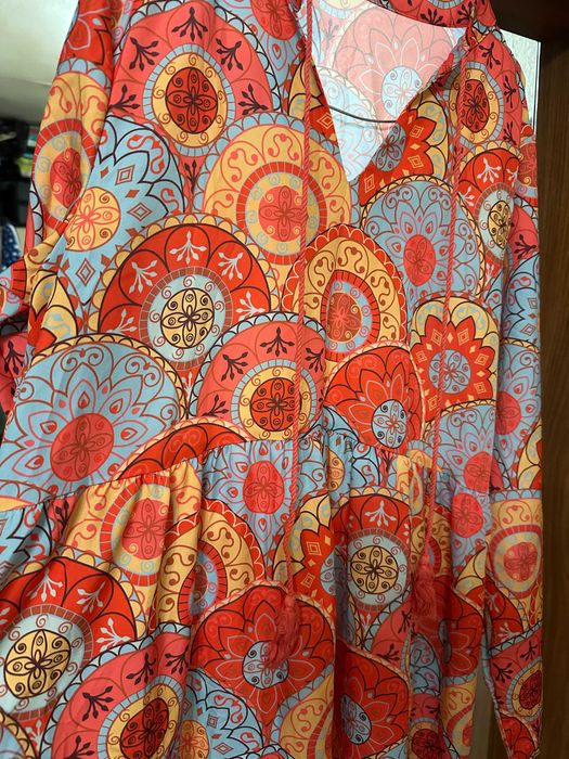 Рокля EMERY ROSE за жени – дълга рокля с флорален принт, стил: Бохо