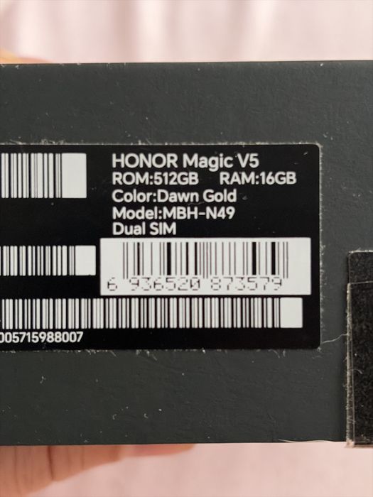 Honor magic v5 gold ca nou, garantie 2027, factura