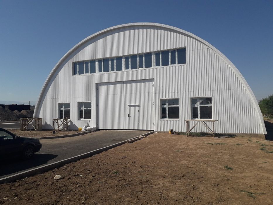 Ангар арочный бескаркасный