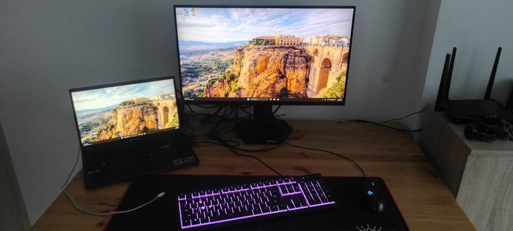 Gaming Monitor Dell G2722HS 27 inch Full HD// Periferice Logitech Razer