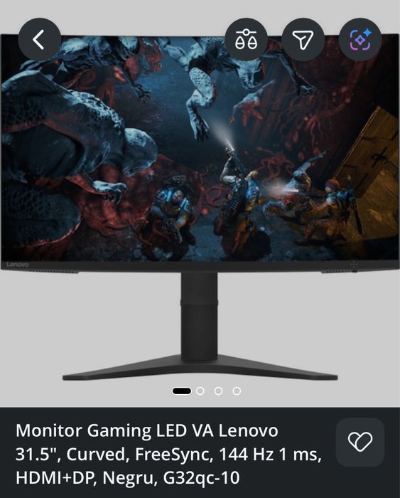 Monitor gaming Lenovo