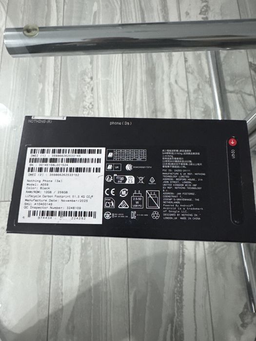 Vand Telefon mobil Nothing Phone (3a), 256GB, 12GB RAM, 5G, Black