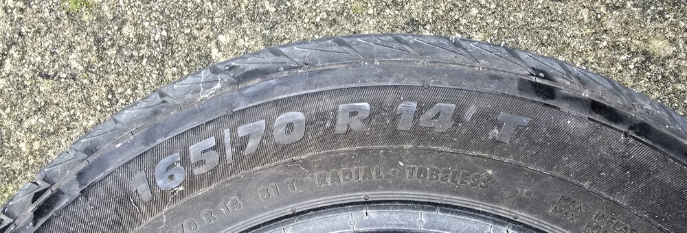 Летни гуми 14 цола 165/70/14   4 бр.р.