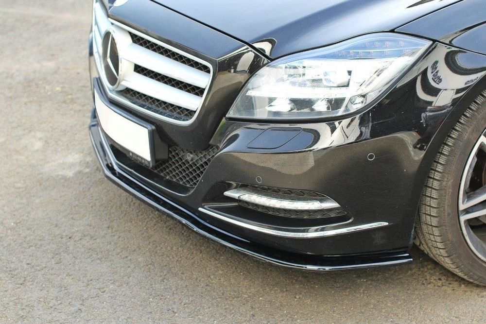 Спойлер за стандартна предна броня Maxton design за Mercedes Benz CLS W218 (2011-2014)