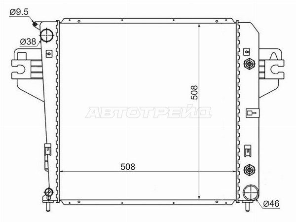 Радиатор Jeep Cherokee