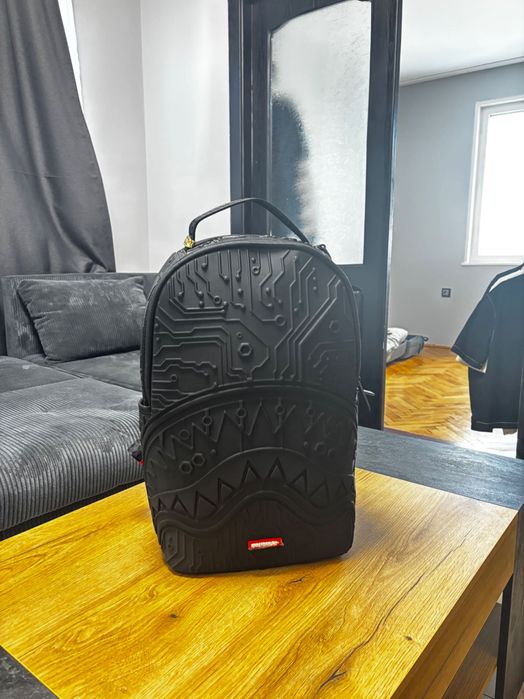 Sprayground Circuit Board Shark Backpack - КАТО НОВА