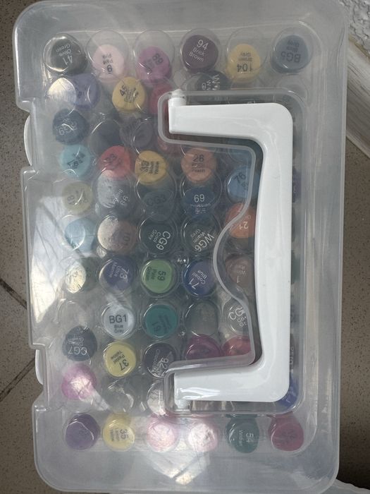 Набор маркеров для скетчинга, двухсторонные