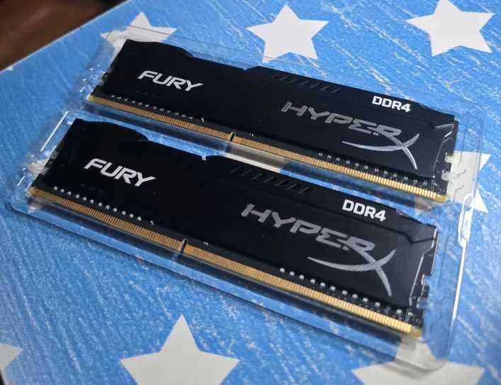 HyperX Fury DDR4 16GB (2×8GB) 2400MHz CL15 – kit dual-channel perfect