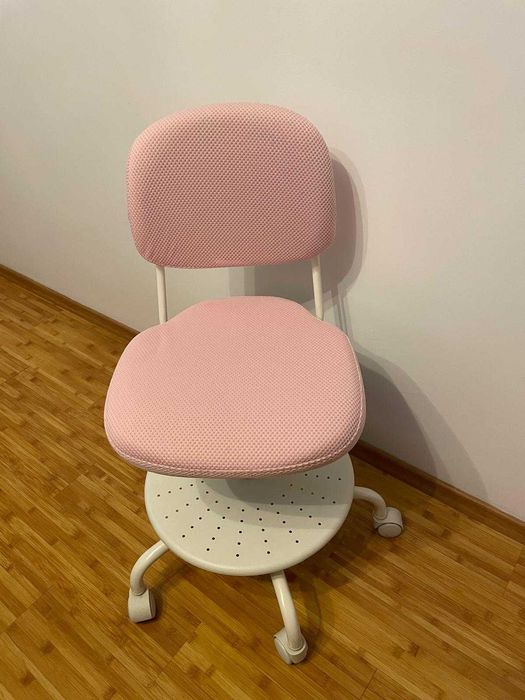 Scaun birou copii, roz deschis #ikea