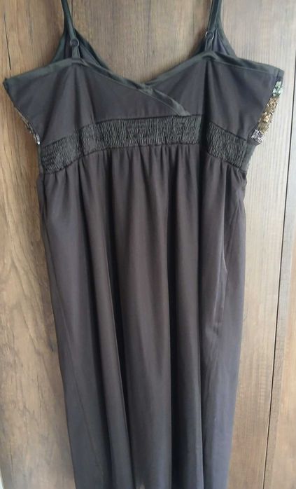 Елегантна  рокля Vero Moda с пайети - кафява