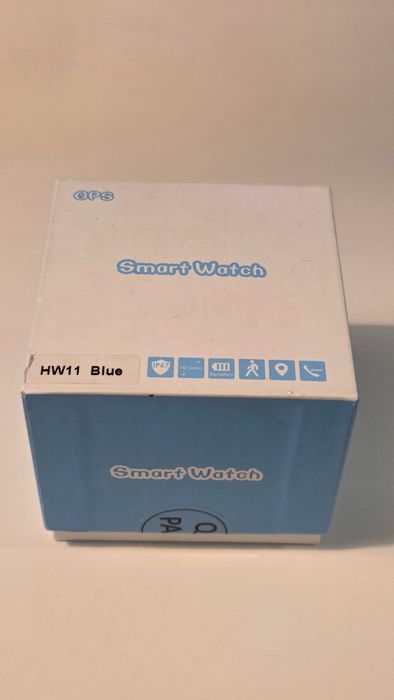 Нов детски смарт часовник HW11 с GPS и SIM карта – Син (Употребяван 2 пъти)