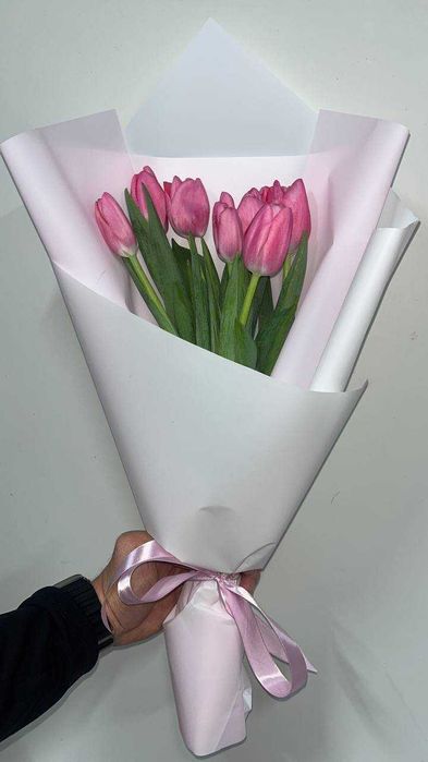 тюльпаны с индивидуальным оформлением