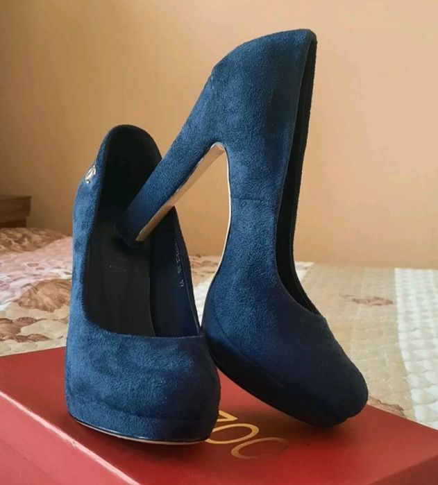 Туфли женские замшевые