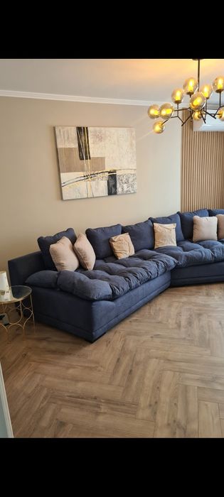 Coltar Relaxa  cu perne sezut din puf de gasca 390x125,Nou nefolosit