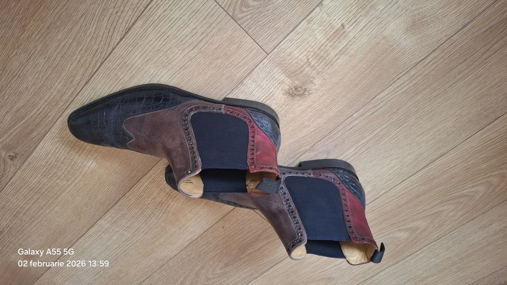 Ghete pentru barbati  din piele Melvin&Hamilton